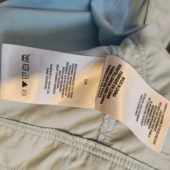 Columbia Titanium Women's L Nylon Button Snap Jacket Windbreaker Omni Dry Blue - Picture 10 of 11